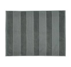 Velour Stripe 800GSM Bath Mat Storm