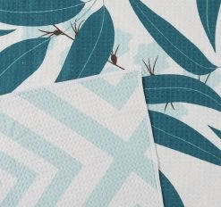 Sand Free 80x160cm Towel 4 In 1 Scattered Eucalyptus Leaves -Home Furnishings onka sandfree80x160beachtwlscatteredeucalyptusleaves3