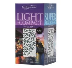 Sand Free 80x160cm Towel 4 In 1 Scattered Eucalyptus Leaves -Home Furnishings onka sandfree80x160beachtwlscatteredeucalyptusleaves5