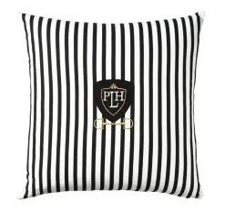 Equine Stripes 55x55cm Filled Cushion Black