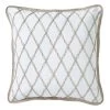Mykonos Lattice 50x50cm Filled Cushion White