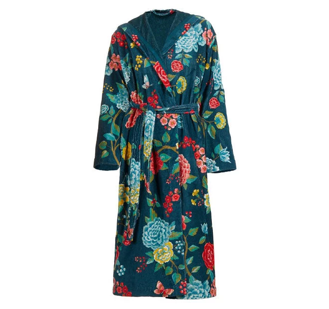 Pip Studio Good Evening Cotton Velour Bathrobe Range Dark Blue 3 Pip Studio Good Evening Cotton Velour Bathrobe Range Dark Blue