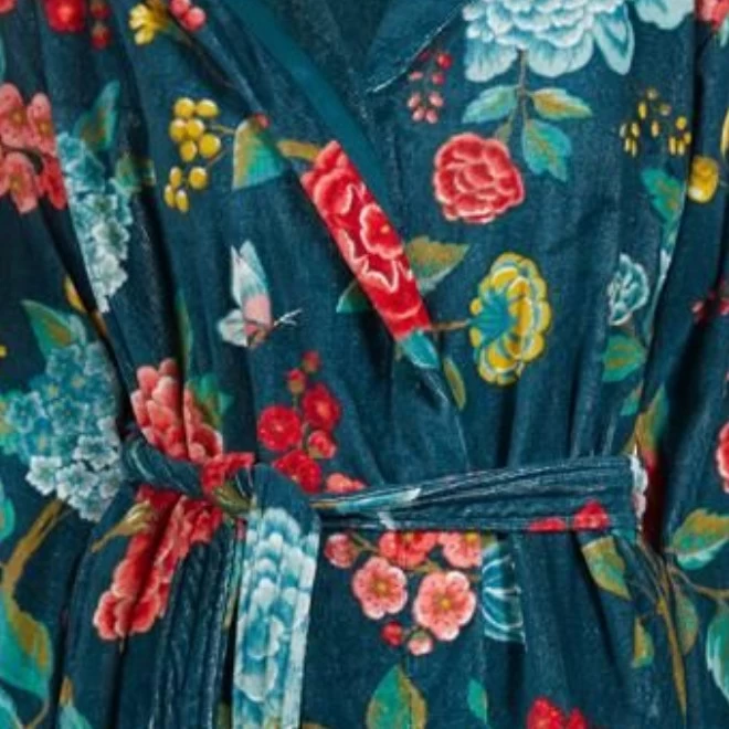 Pip Studio Good Evening Cotton Velour Bathrobe Range Dark Blue 4 Pip Studio Good Evening Cotton Velour Bathrobe Range Dark Blue - Image 2