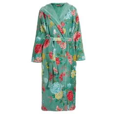Pip Studio Good Evening Cotton Velour Bathrobe Range Green
