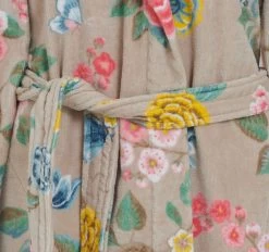 Pip Studio Good Evening Cotton Velour Bathrobe Range Khaki -Home Furnishings ps goodeveningkhakirobe3