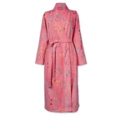 Pip Studio Les Fleur Cotton Velour Bathrobe Range Pink
