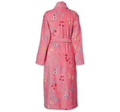 Pip Studio Les Fleur Cotton Velour Bathrobe Range Pink 10 Pip Studio Les Fleur Cotton Velour Bathrobe Range Pink -Home Furnishings ps lesfleurspinkrobe3