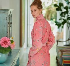 Pip Studio Les Fleur Cotton Velour Bathrobe Range Pink 13 Pip Studio Les Fleur Cotton Velour Bathrobe Range Pink -Home Furnishings ps lesfleurspinkrobe6