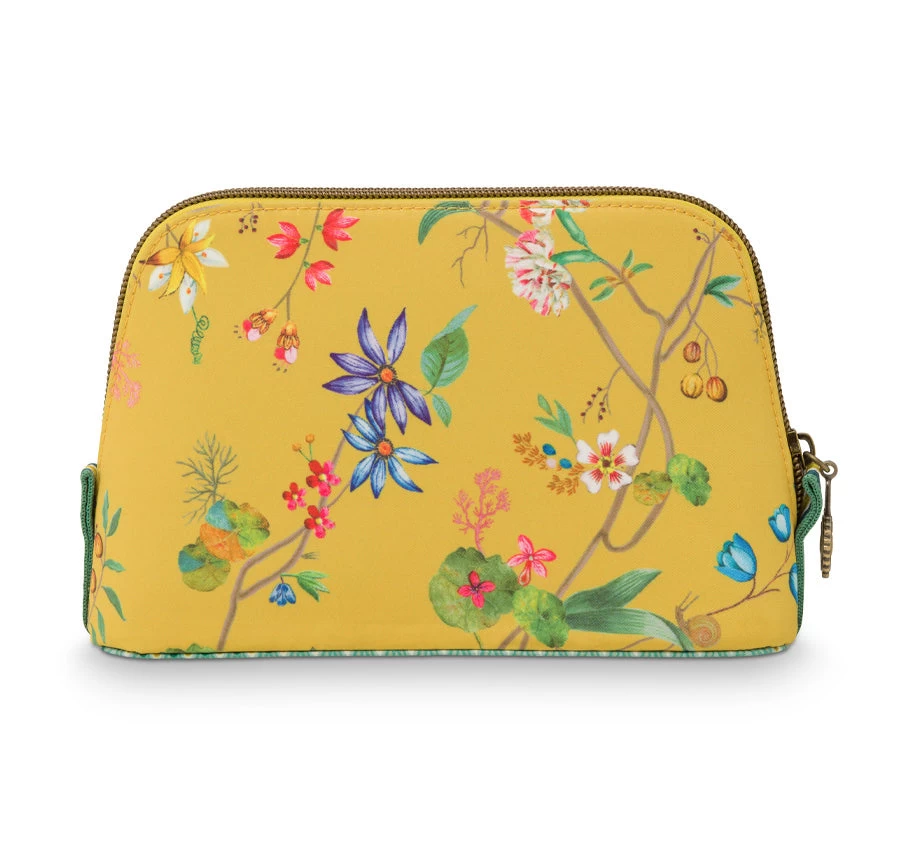Pip Studio Petites Fleurs Small Triangle Cosmetic Bag Yellow 4 Pip Studio Petites Fleurs Small Triangle Cosmetic Bag Yellow - Image 2