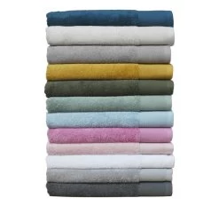 Vida Organic 630GSM Cotton Bath Towel Range Pink -Home Furnishings sh vidaorganicallcoloursstack 1bbc2bf0 0235 4792 810b 887e826fa021
