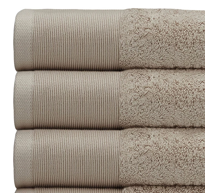 Vida Organic 630GSM Cotton Bath Towel Range Stone 5 Vida Organic 630GSM Cotton Bath Towel Range Stone - Image 3