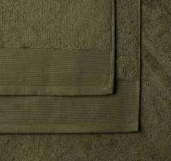 Vida Organic 800GSM Cotton Bath Mat Olive