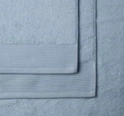 Vida Organic 800GSM Cotton Bath Mat Powder Blue