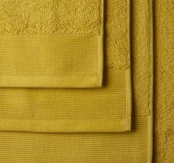 Vida Organic 630GSM Cotton Bath Towel Range Saffron