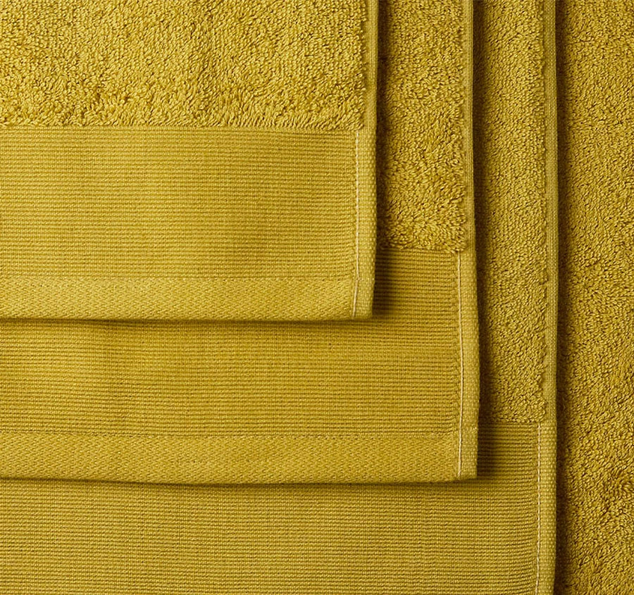 Vida Organic 630GSM Cotton Bath Towel Range Saffron 3 Vida Organic 630GSM Cotton Bath Towel Range Saffron