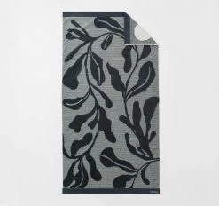 Cowrie Bay 95x175cm Beach Towel Carbon