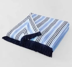 Seabay 95x175cm Beach Towel Polar Blue -Home Furnishings sheridan seabaypolarblue95x175beachtwl2