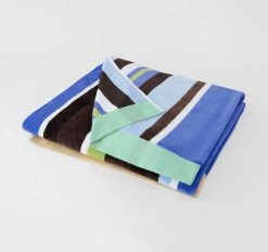 Sunside 95x175cm Beach Towel Blue -Home Furnishings sheridan sunsideblue95x175bchtwl3