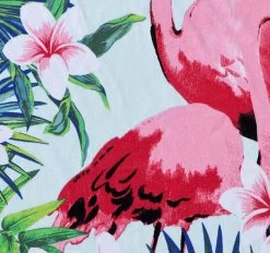 Tommy Bahama Flamingo Fronds 91x172cm Beach Towel Blue -Home Furnishings tb flamingofrondsbeachtwl3