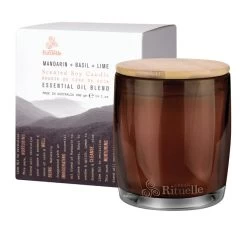 Equilibrium 400g Scented Soy Candle Mandarin With Basil And Lime