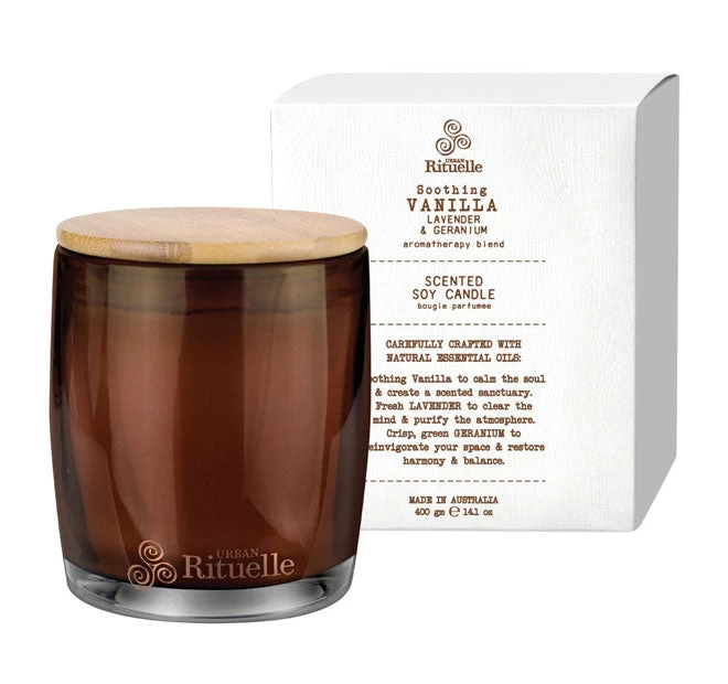 Flourish Organics 400g Scented Soy Candle Vanilla 3 Flourish Organics 400g Scented Soy Candle Vanilla