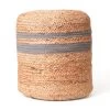Axl 40x40x40cm Jute Pouf Grey -Home Furnishings vdh axlgreypouf