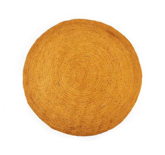 Benton Round Jute Rug Range Ochre 3 Benton Round Jute Rug Range Ochre