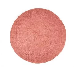 Benton Round Jute Rug Range Pink