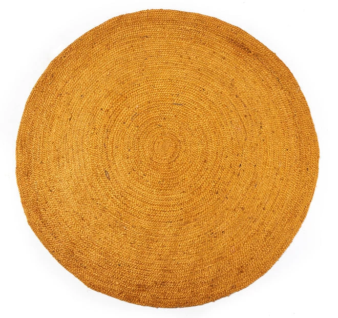 Benton Round Jute Rug Range Ochre 5 Benton Round Jute Rug Range Ochre - Image 3