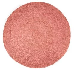 Benton Round Jute Rug Range Pink -Home Furnishings vdh benton200cmrugpink