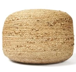 McCann 50x50x30cm Jute Pouf Natural
