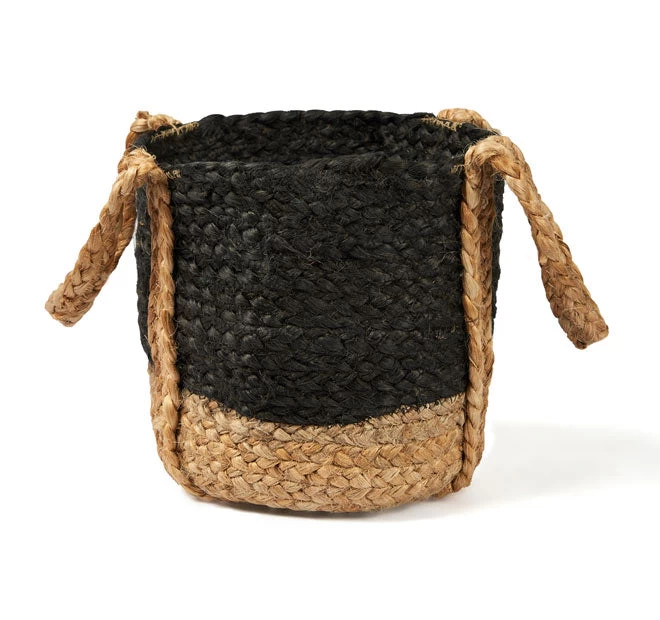 Tava Jute Basket With Handle Range Black 6 Tava Jute Basket With Handle Range Black - Image 4